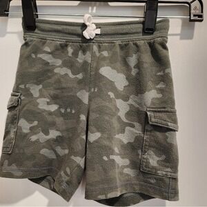 Kid's sz4T Jumping Beans Camo Cargo Shorts Green Gray Casual Playwear Summer